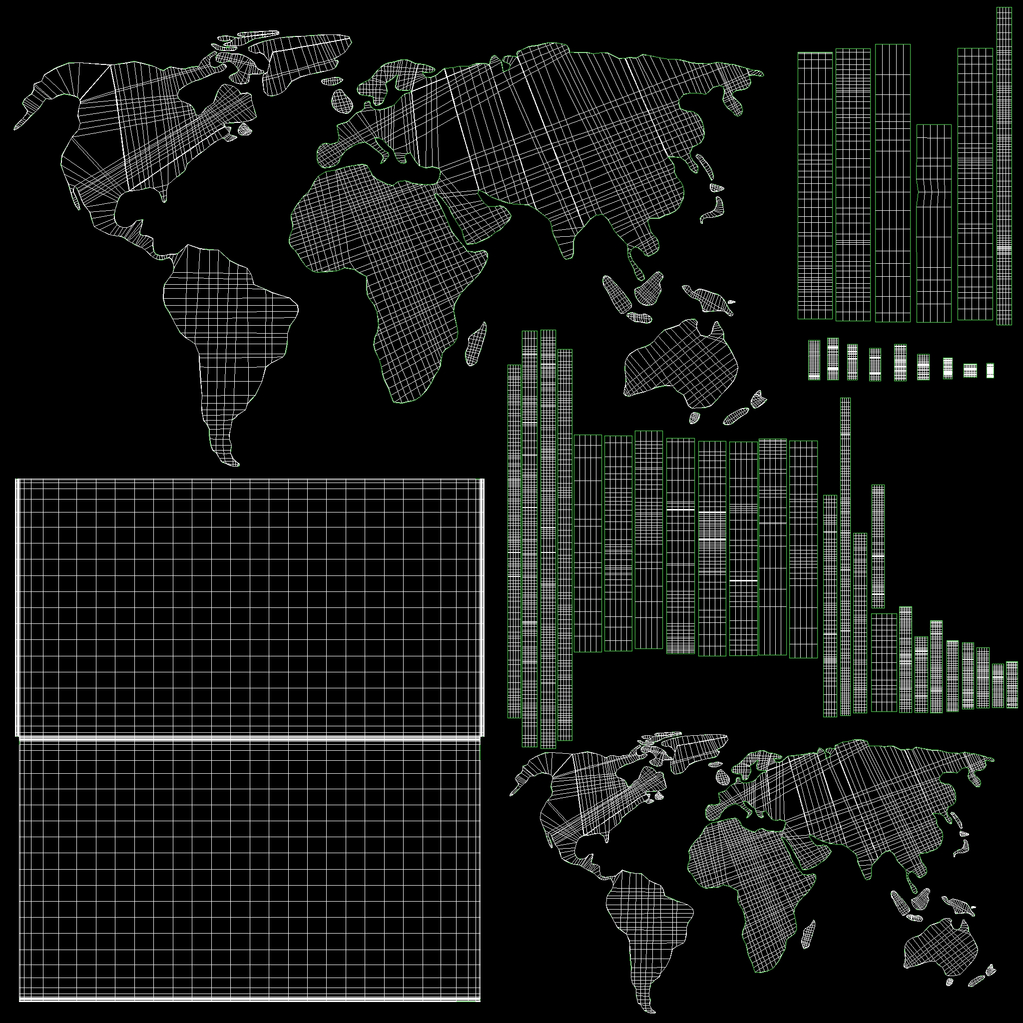 World worldmap copper 3D model - TurboSquid 1688808