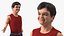 Personaggio Nano Uomo Stile Estivo Attrezzato per Cinema 4D