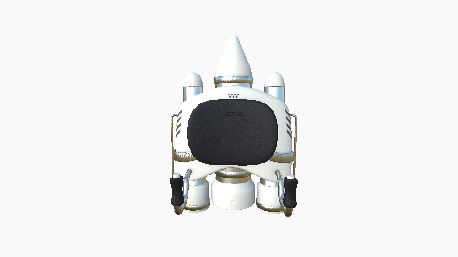3D Model Jetpack D05 White Aluminum - SciFi Character Design ...