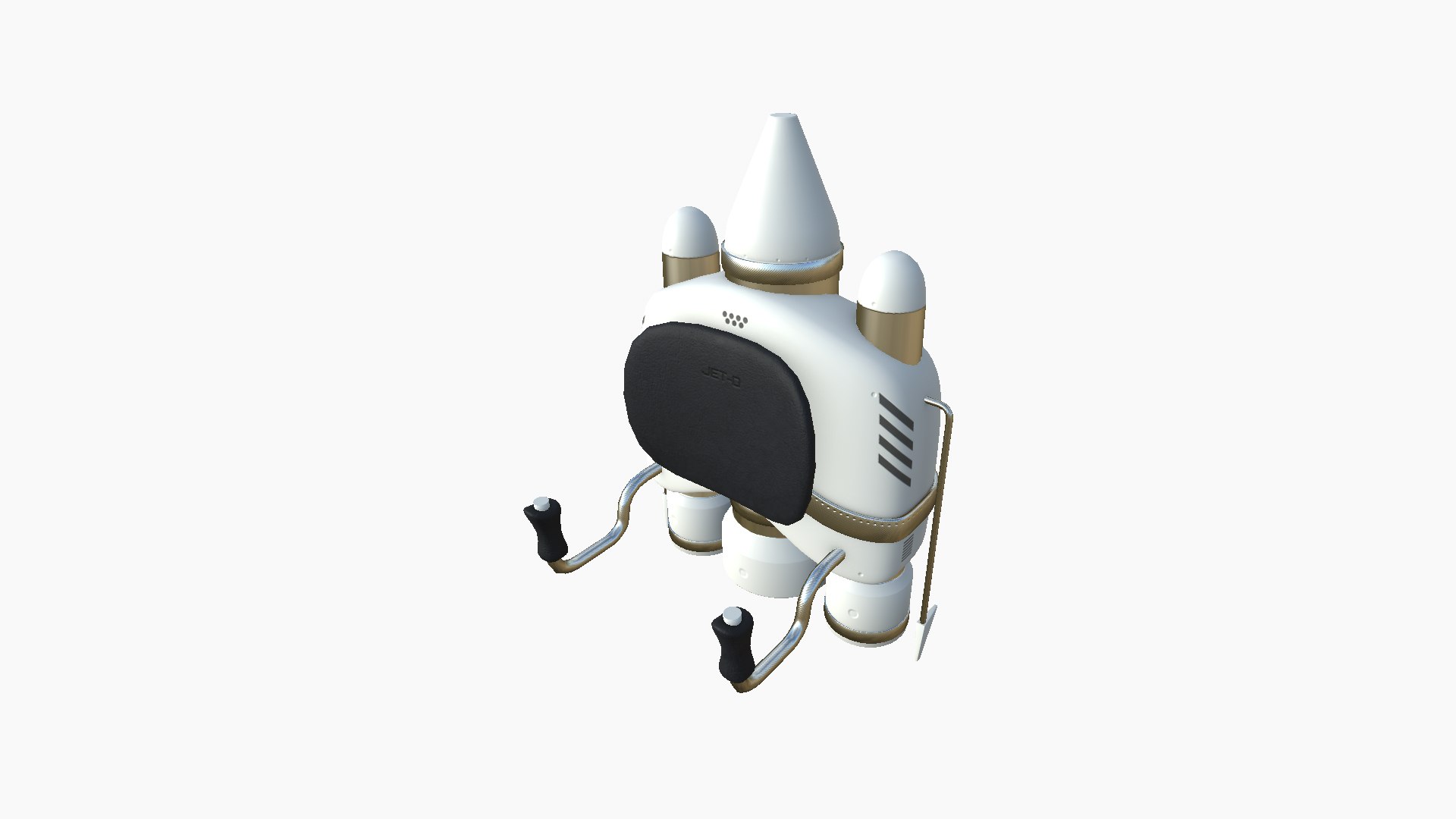 3D Model Jetpack D05 White Aluminum - SciFi Character Design ...