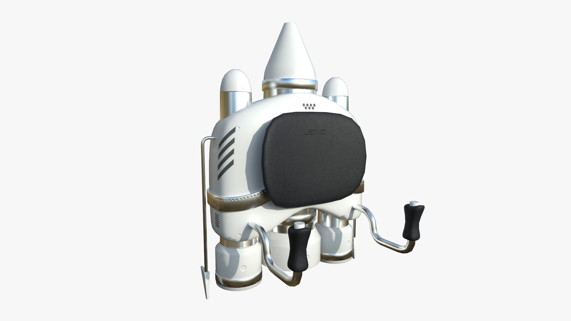 3D Model Jetpack D05 White Aluminum - SciFi Character Design ...