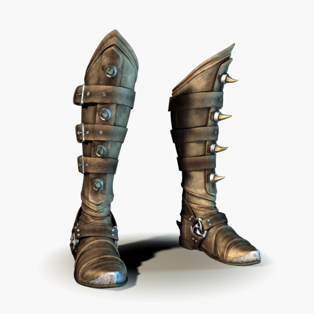fantasy boots 3d model
