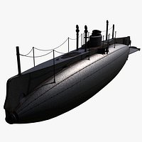 Imperial Russian Navy Som Class Submarine 1904-1907