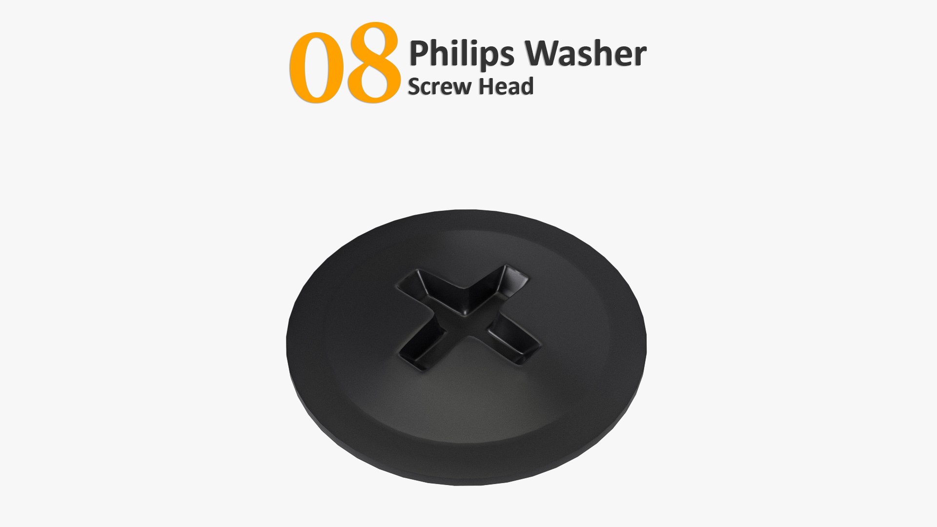 3D Screw Heads Mega Collection https://p.turbosquid.com/ts-thumb/zo/Cj2TVb/Im/08philipswasherhead/jpg/1645874589/1920x1080/fit_q87/046af414511d2fc280fc59183e023b078ecce6b6/08philipswasherhead.jpg