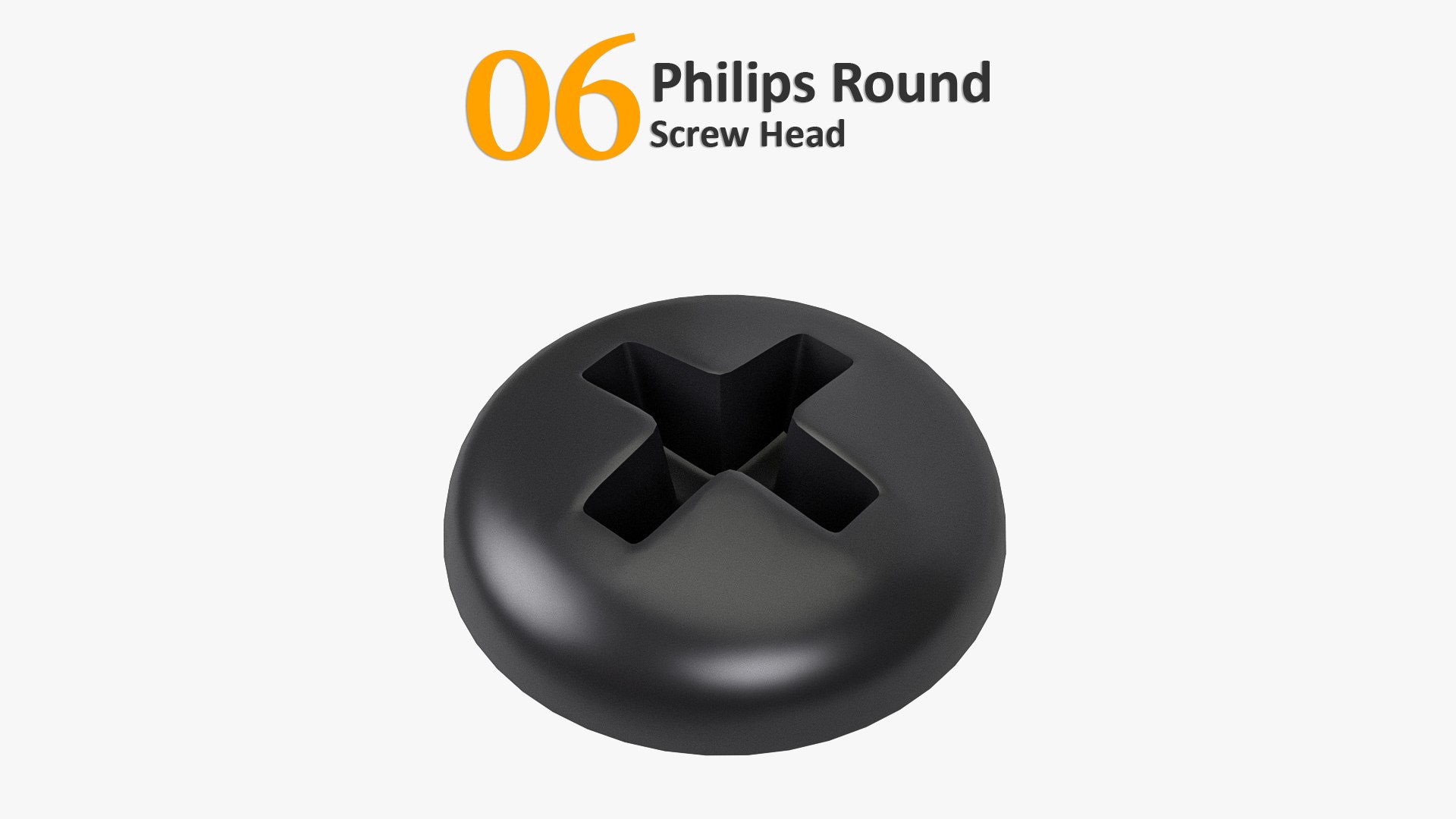3D Screw Heads Mega Collection https://p.turbosquid.com/ts-thumb/zo/Cj2TVb/cc/06philipsroundhead/jpg/1645874580/1920x1080/fit_q87/88a0294e87d167a1ef11b991399705a2c810b9e1/06philipsroundhead.jpg