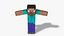 Steve Minecraft - Mixamo Animatable - Use your own Skin