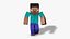 Steve Minecraft - Mixamo Animatable - Use your own Skin