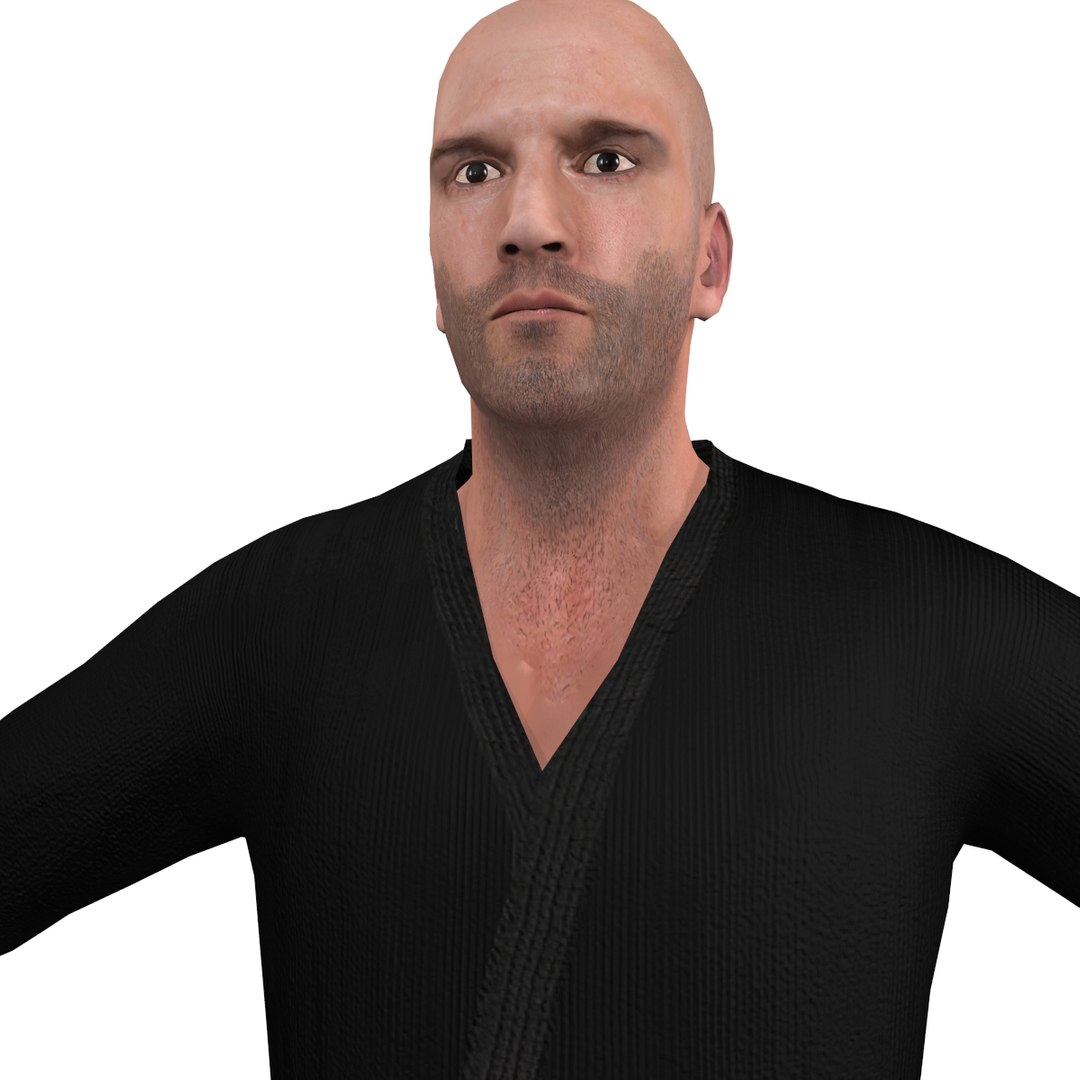 3d max rigged martial artist