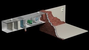 3d model fan coil unit fcu