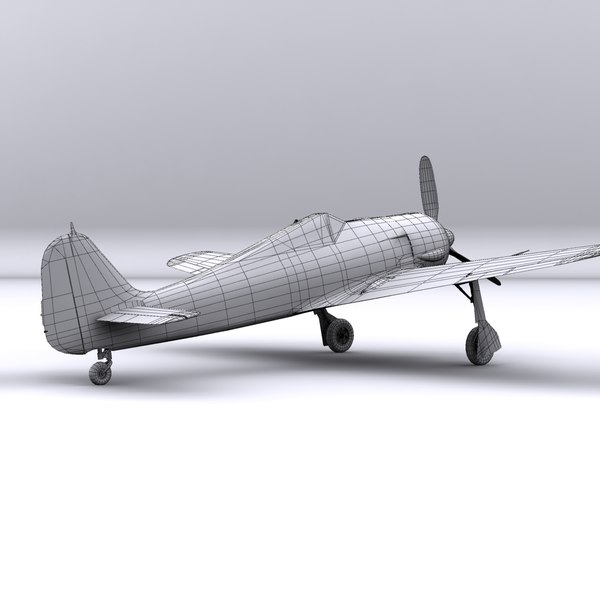 3d focke-wulf fw fighter airplane