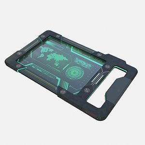 3D ready sci fi tablet pc