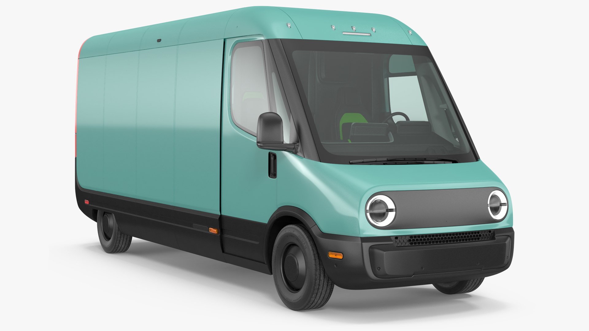 Electric Delivery Van 3D model preview