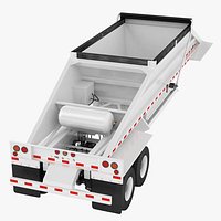 Semi Truck Belly Dump Trailer 02
