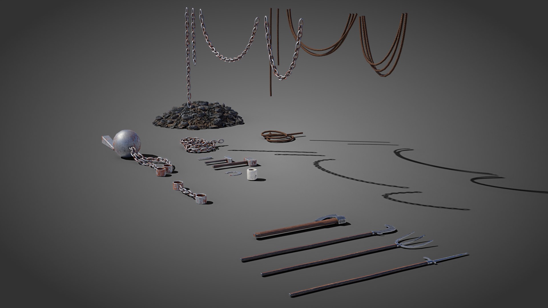 Medieval Blacksmith Props Model - TurboSquid 2147264