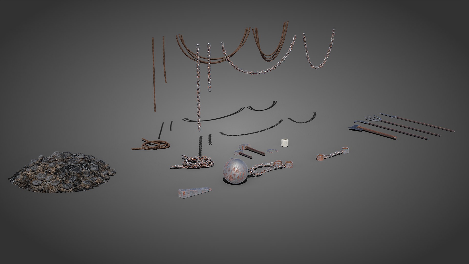 Medieval Blacksmith Props Model - TurboSquid 2147264