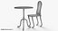 chair table 3D model