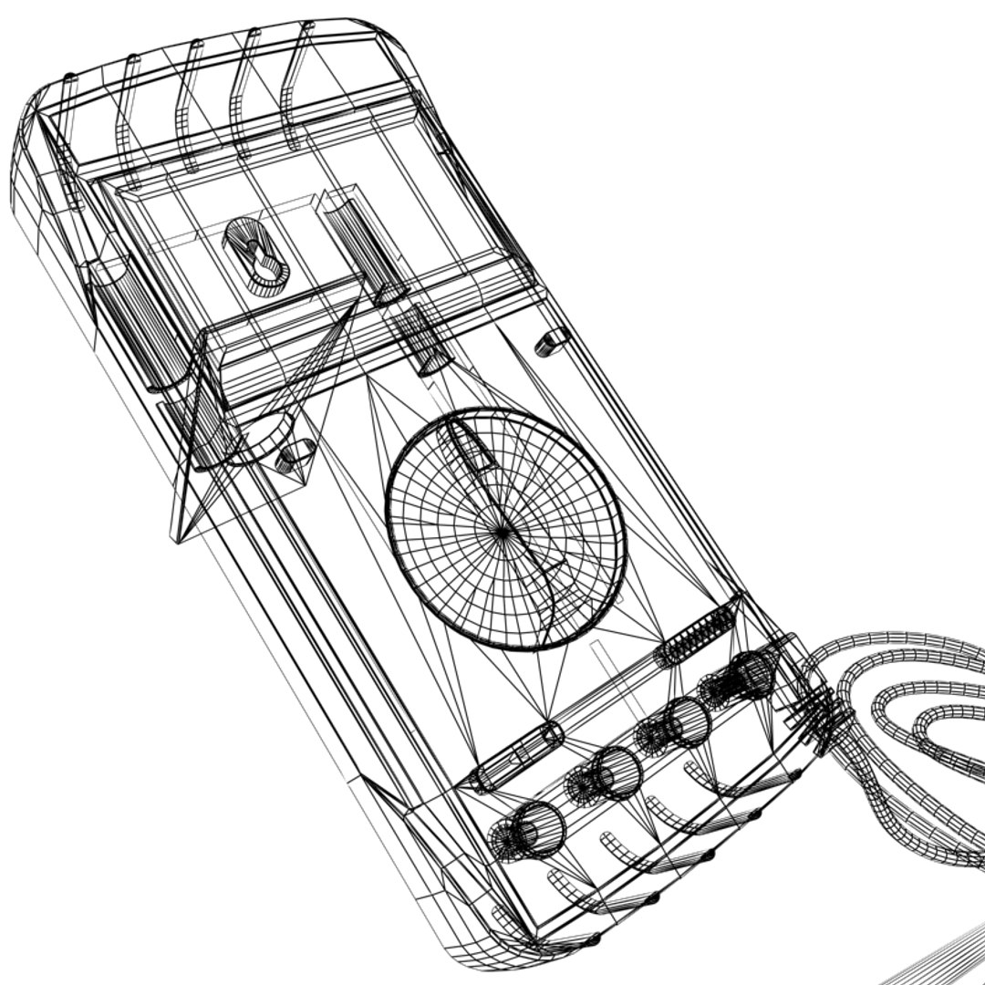 Multimeter Modelled Standard 3d Model