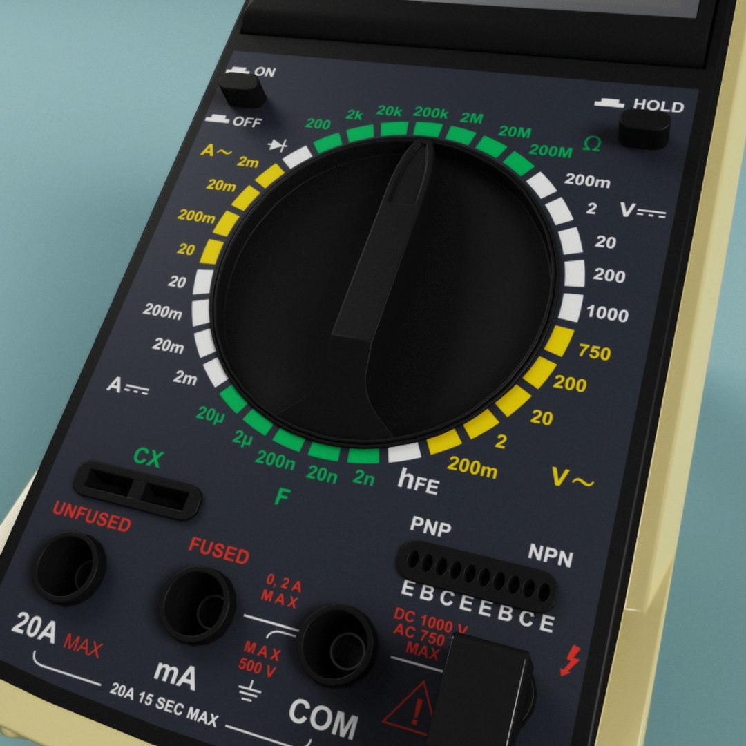 Multimeter Modelled Standard 3d Model