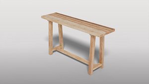 3D Contemporary Console Table