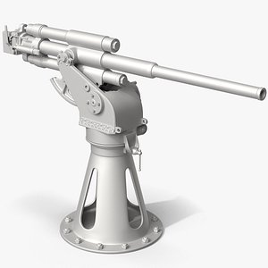 3D 21-K 45mm Soviet Naval Gun model