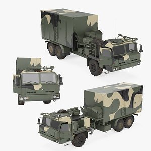 3D model Command and Control Vehicle 50K6 Vityaz Camo