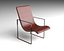 Silla de cuero rojo