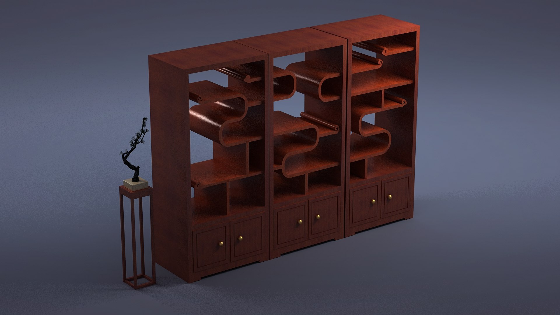 Cabinet Cabinet Wardrobe Sofa Bed Table Bookshelve 3D Model ...