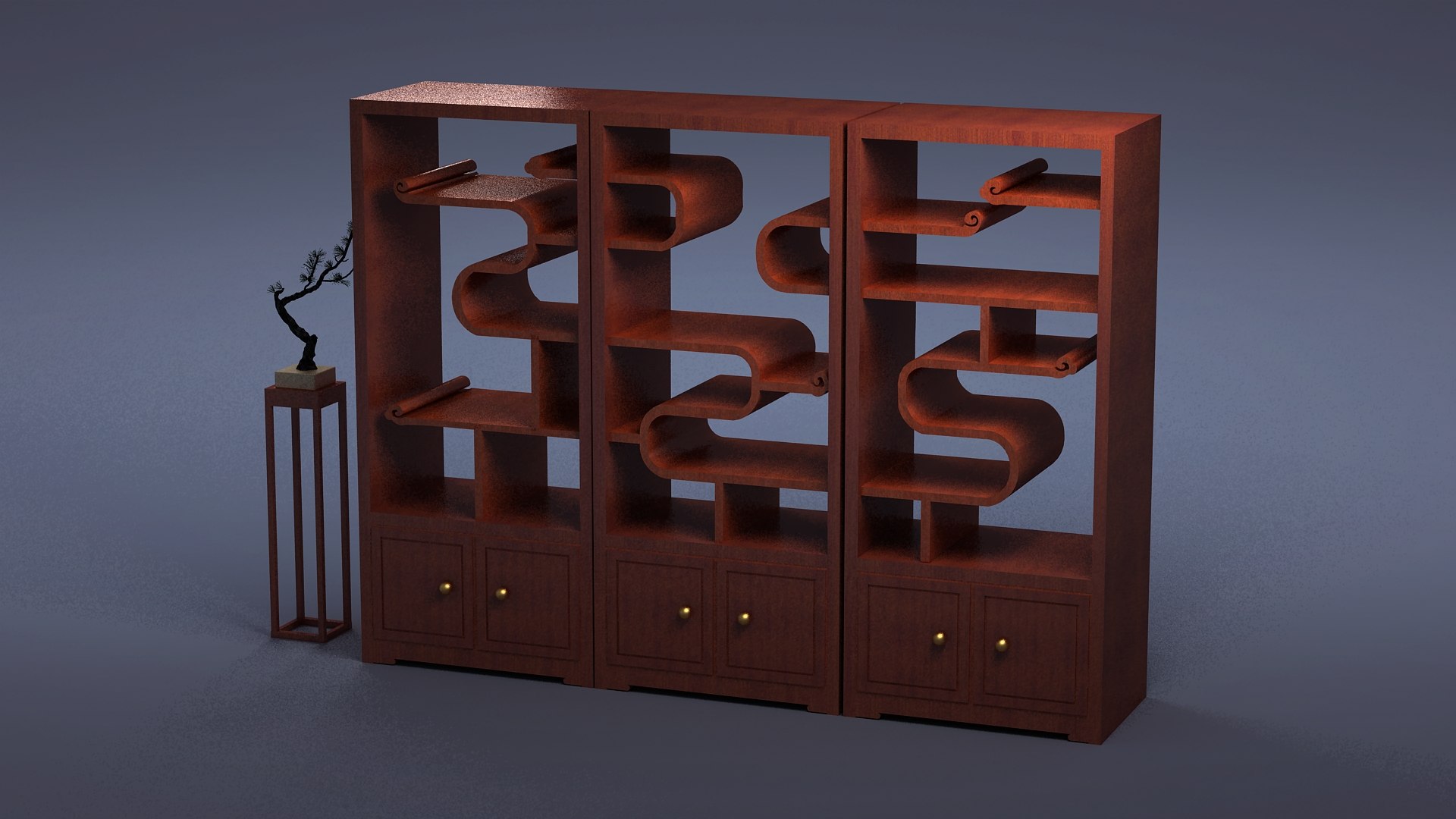 Cabinet Cabinet Wardrobe Sofa Bed Table Bookshelve 3D Model ...