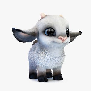 3d cute cartoon sheep model
