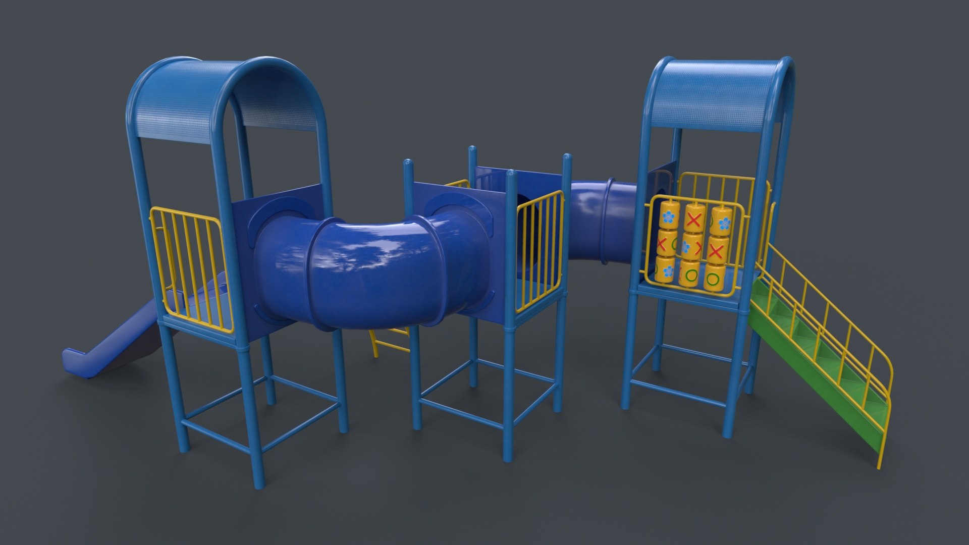 3D PBR Playground Outdoor Jungle Gym 19 model TurboSquid 2154411