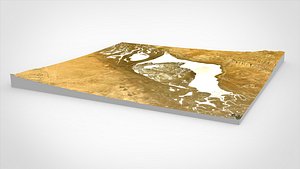 Soda Lake San Luis Obispo County California 3D model