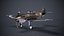 Rigged P-40 USA Fighter WW2 PBR