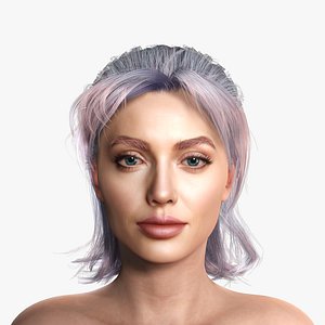 3D New Angie 3D Rigged model ready for animation 3D model model