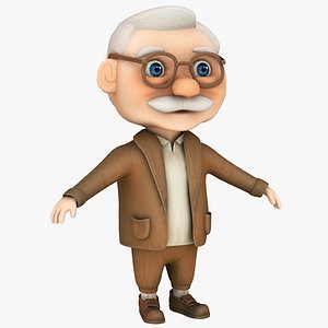 Cartoon Old Man