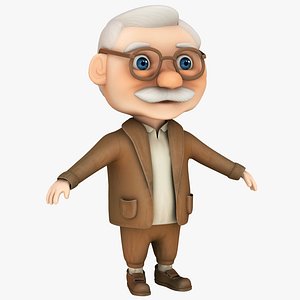 Cartoon Old Man