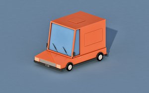 Cartoon Delivery Truck