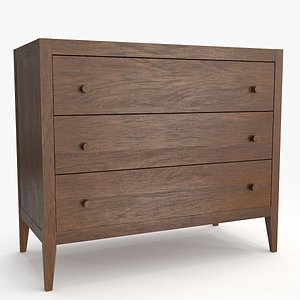 3D model Chest Drawers Oak