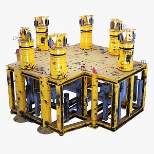 Generic Subsea 6 Hub Manifold Structure Used