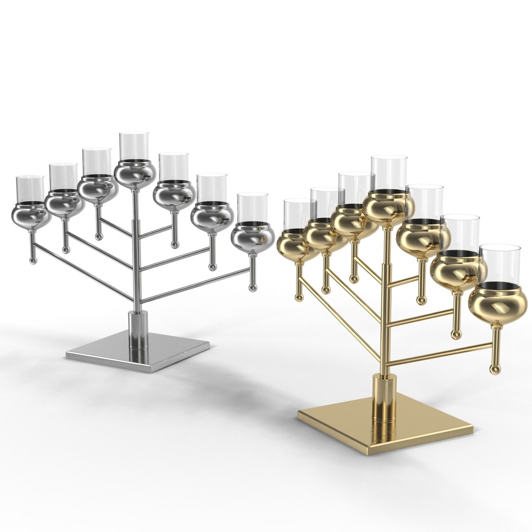 3d Menorah Model
