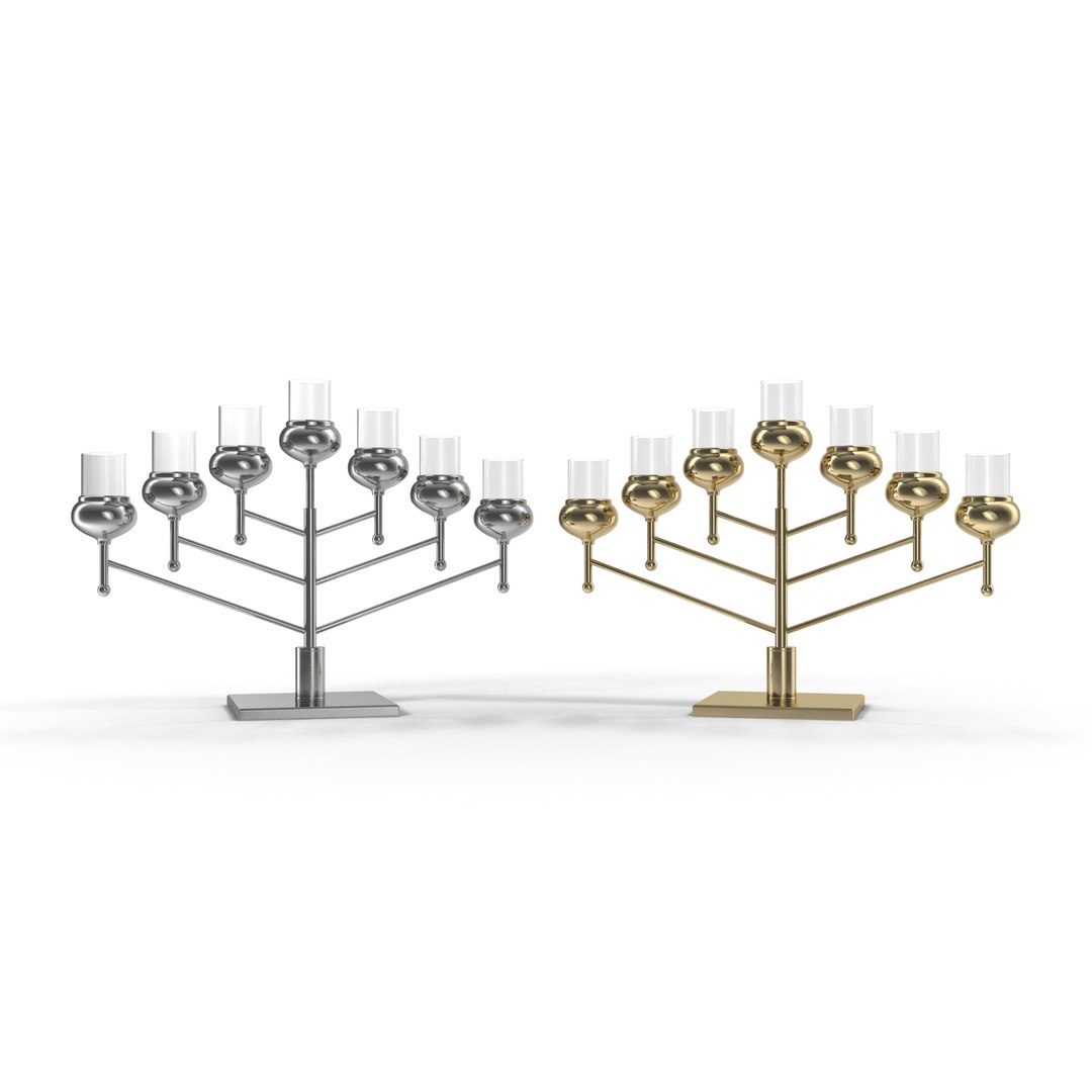 3d Menorah Model