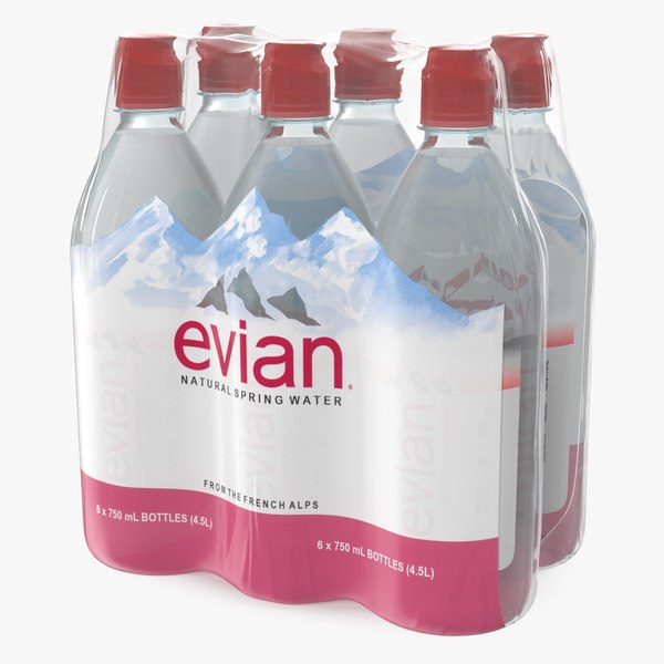 Pack de 12 bouteilles d'eau 1L - Evian