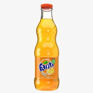 3D fanta drink bottle model