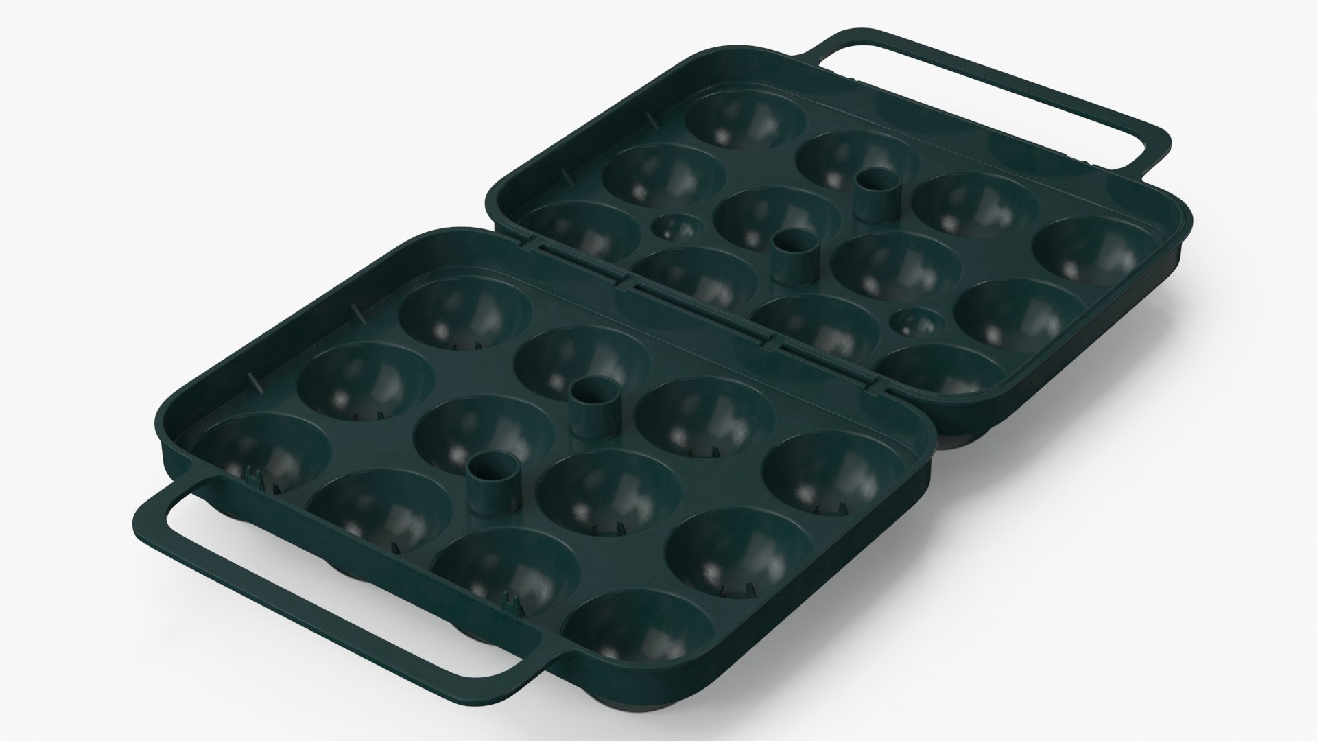 Camping Eggs Storage Box Open 3D model preview