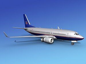 boeing 737-700 737 airlines 3d max
