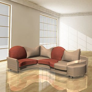 3d model divan sofa