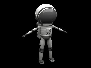 3d astronaut man