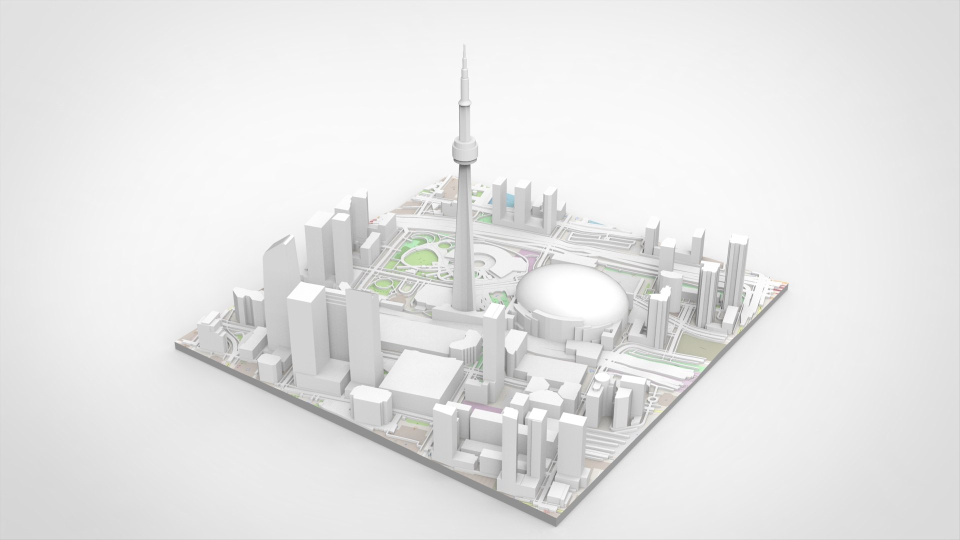 Cityscape Toronto Canada 3D Model - TurboSquid 2315347