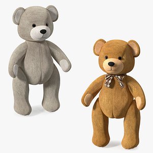 Teddy Bears Rigged Collection for Cinema 4D 3D model
