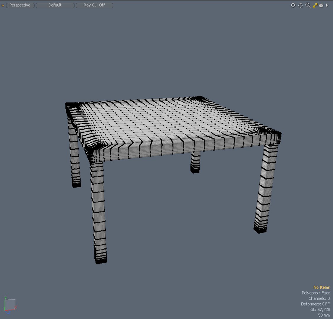 wooden table fbx