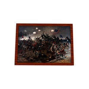 Old Oil Painting 3D model